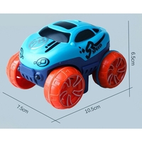 Jucarie de Constructie RollerCoaster, Flippy, 184 de Piese, 44.5x36x7 cm, cu Masini, Multicolor