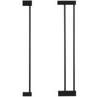Poarta de siguranta Safety Gate pentru scari, ajustabila, din lemn cu structura otel, 96-103cm, negru maro