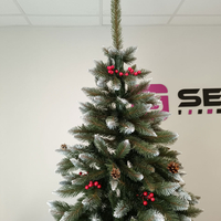 Brad artificial Christmas Deluxe by Sersimo, Frasin de Munte, 2D, 220cm
