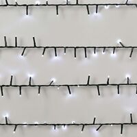Instalatie de Craciun, Premium Flippy®, Tip Liniara / Sirag, 50 m, 500 LED-uri Mari, Alb Rece