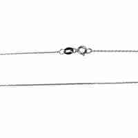 Lantisor din Argint 925 rodiat, model la baza gatului, 38 cm, 1 g