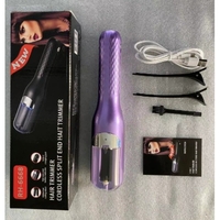 Aparat de Reparare a Varfurilor Despicate, Vafy, Netezirea Firului de Par, din ABS+PC, cu Ioni Negativi, Baterie 500 mAh, 24.8 x 5.3 x 5 cm, Mov
