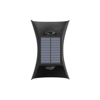 Lampa solara LED bidirectionala bicolora Flippy, comutator culoare led, IP65, rezistent la apa, baterie 1.5 V, 400mah, 2 LED-uri, 13.5 x 9 cm, material ABS, multicolor