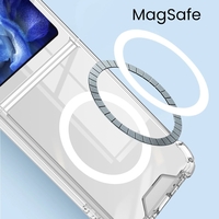 Husa pentru Samsung Galaxy Z FLIP6, Vafy, Husa de Protectie cu Anti-Shock, Tehnologie MagSafe Magnetic, Design Ultra Subtire, Anti alunecare, TPU Acrilic, Transparent