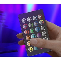Lampa de Birou, Vafy, RGB Colorat, 14 LED, Putere 5V, Telecomanda cu 24 de Taste, Cablu USB, Negru, 25.5x4x3.5cm