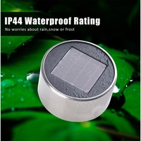 Set 10 Lampi Solare Led pentru Gradina, Flippy, 5.5 x 36.5 cm, Buton On-Off, Lumina Alb Cald, Argintiu