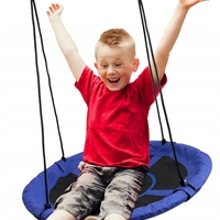 Leagan tip cuib Sersimo G-Line, 100cm, inaltime reglabila, 150 kg, Albastru Negru