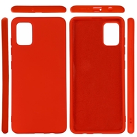 Husa protectie compatibila cu Samsung A71 Liquid Silicone Case Rosu