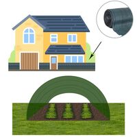 Plasa umbrire si intimitate pentru gard, 1m latime, 25m lungime, 140g densitate, verde