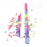 Tub de Confetti, Flippy, Clasic, 80x5 cm, Confetii Asortate din Plastic, Eliberare prin Rasucire, Multicolor