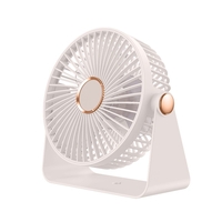 Ventilator 2in1, Vafy, de Masa/de Perete, Incarcare USB, 3.7 V, 4.5 W, 1200 mAh, 17.5 x 17 x 7.6 cm, Alb