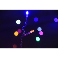 Instalatie Craciun, Tip Perdea IP44, 3m x 2m, 200 Led-uri, Multicolor, USB si telecomanda cu 8 functii, Vafy