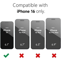 Husa de Protectie Matte TPU, Vafy, pentru Apple iPhone 16, Protectie Camera, Antisoc, Antizgariere, Antialunecare, Acoperire Completa, Rosu