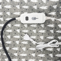 Patura electrica pentru animale de companie, Flippy, perna pentru caini, 45 x 45 cm, 28 W, 3 trepte de reglaj, perna pentru pisici, Anti-Alunecare, Gri