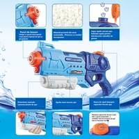 Pistol cu Apa pentru Copii, Rezervor, Pentru Piscina/Plaja, Flippy, 6ani+, Albastru, 990ML