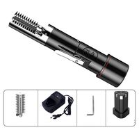 Dispozitiv Electric de Curatare Solzi Peste, Vafy, din Otel Inoxidabil, 28 x 5 cm, Negru