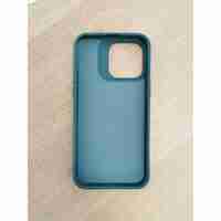 Husa Apple iPhone 13, Vafy, din Silicon Lichid, Interior din Microfibra, Lentile Fosforescente de Protectie Camera, Anti Amprenta, Rezistenta la Socuri, Verde