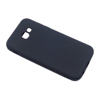 Husa Samsung Galaxy A7 2017 Full Silicone 360 Negru + Folie de protectie