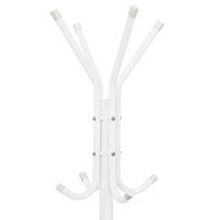 Cuier tip pom metalic Sersimo, 12 agatatoare, 177cm, alb