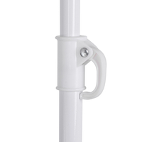 Umbrela de plaja pliabila, cu inclinare si inaltime reglabila, diametru 150 cm, rosu cu imprimeu pepene