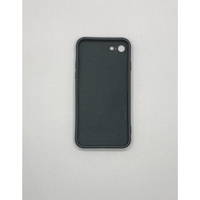Husa protectie Vafy compatibila cu Apple iPhone 7/8/SE 2020 Liquid Silicone Ring cu suport rotativ Negru