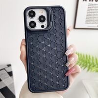 Husa de Protectie TPU, Vafy, pentru Apple iPhone 15 Pro Max, 3D Cube, cu Inel, Protectie Camera, Antisoc, Antizgariere, Antialunecare, Acoperire Completa, Albastru