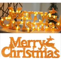 Instalatie LED de Craciun, Vafy, Litere 3D, Merry Christmas, Lumina Calda, 27.5 x 10.5 x 1.4 cm, Galben