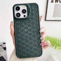 Husa de Protectie TPU, Vafy, pentru Apple iPhone 15 Pro, 3D Cube, cu Inel, Protectie Camera, Antisoc, Antizgariere, Antialunecare, Acoperire Completa, Verde