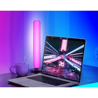 Lampa de Birou, Vafy, RGB Colorat, 14 LED, Putere 5V, Telecomanda cu 24 de Taste, Cablu USB, Negru, 25.5x4x3.5cm