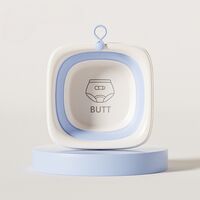Cada Pliabila pentru Baie pentru Copii, Flippy, Cadita pentru Bebelusi, Model Patrat pentru Fundulet, Albastru, 32x27.5x3.7 cm, 4 L