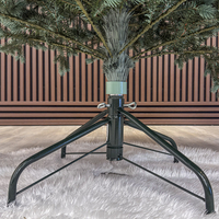 Brad artificial Christmas Deluxe by Sersimo, Alaska Select verde argintiu, integral 3D, 180 cm