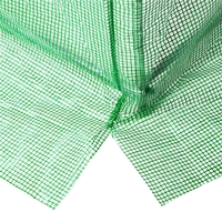 Folie inlocuire pentru sera 300x200x200 cm, PE 140g/mp cu plasa PP, UV4, 6 ferestre si usa cu fermoar, verde