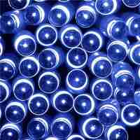 Instalatie lumini de exterior pentru gradina, 10 metri, 100 LED-uri, cu baterii, albastru