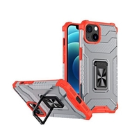 Husa de protectie Vafy compatibila cu Apple iPhone 13 Acrylic Armor cu suport Rosu