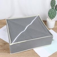 Cutie De Depozitare, Flippy, Pentru Lenjerie, Sosete Si Sutiene, Material Textil, 24 Compartimente, 32 x 32 x 10 cm, Culoare Gri