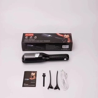 Aparat de Reparare a Varfurilor Despicate, Vafy, Netezirea Firului de Par, din ABS+PC, cu Ioni Negativi, Baterie 500 mAh, 24.8 x 5.3 x 5 cm, Negru