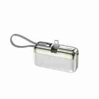Baterie Externa, Flippy, Power Bank, Capsule, 10000 mAh, Design Compact, Incarcare Rapida, Compatibilitate Universala, 9 x 5 x 2,5 cm, Alb