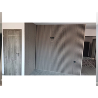 Riflaj MDF decorativ LDA PREMIUM de tip Panou Acustic, Stejar Grafit, 260x40 cm