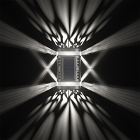 Lampa solara LED decorativa cu lumina bidirectionala Flippy, IP65, 1.2V, 600mah, 15.1 x 9 x 6 cm, material ABS, alb rece