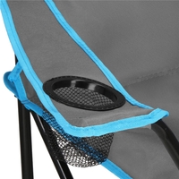 Set masa pliabila cu 2 scaune, structura metalica, husa transport, 47x47x45 cm, gri
