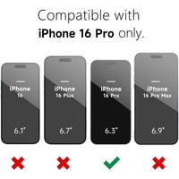 Husa de Protectie Matte TPU, Vafy, pentru Apple iPhone 16 Pro, Protectie Camera, Antisoc, Antizgariere, Antialunecare, Acoperire Completa, Rosu