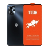 Folie Sticla Securizata pentru Motorola Moto G13, Vafy, Sticla de Protectie Compatibila cu Motorola Moto G13, Full Cover 111D, HD, Margini Negre, Transparenta