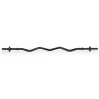 Bara haltera curbata Z pentru greutati 120 cm, diametru 25 mm, otel, incarcare maxima 140 kg, negru