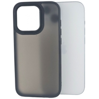 Husa de Protectie, Vafy, pentru iPhone 15 Pro Max, Satin Matte, din PC, Negru