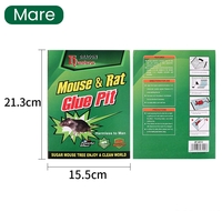 Capcana Autoadeziva pentru Soareci, Vafy, Placa Autoadeziva pentru Rozatoare cu Efect Puternic de Imobilizare, Capcana cu Lipici, pentru Uz Casnic, 21 x 15 xm Verde/Galben