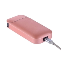 Husa Vafy pentru IQOS 2.4 Plus, Capac de Protectie, Anti Soc si Zgarieturi, Full Body, din Plastic, 11.5 x 5 x 2.3 cm, Roz Auriu