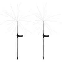 Lampa Solara, Flippy, Decor Gradina, Model Fireworks/Artificii, din Sarma de Cupru, 120 LED-uri, 55W, 90 cm, Multicolor