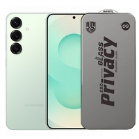 Folie de Protectie pentru Samsung Galaxy S25, Vafy, Sticla Securizata ESD Antistatica, Super-X Privacy OG, Margini Negre, 0.30 mm, Transparent Inchis