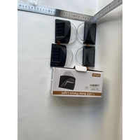 Aplica Solara LED pentru Gradina, Flippy, Set 4 Bucati, ABS/Policarbonat, Rezistent la Apa IP65, 1 LED, pentru gradina, casa, balcon, terasa, 1.2V, 600mah, 8.8 x 8.5 cm, Lumina Alb Rece, Negru