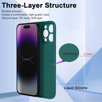 Husa de Protectie, Vafy, pentru Oppo Reno 11 F, Liquid Silicone, cu Microfibra pe Interior, Protectie Antisoc, Compatibil Incarcare Wireless, Verde
